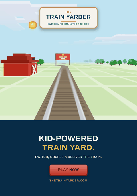 From the makers of The Trailer Parker: The Train Yarder &mdash; a kid-friendly train switchyard simulator. Play Now.